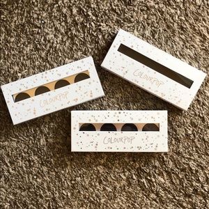 Empty colourpop palettes